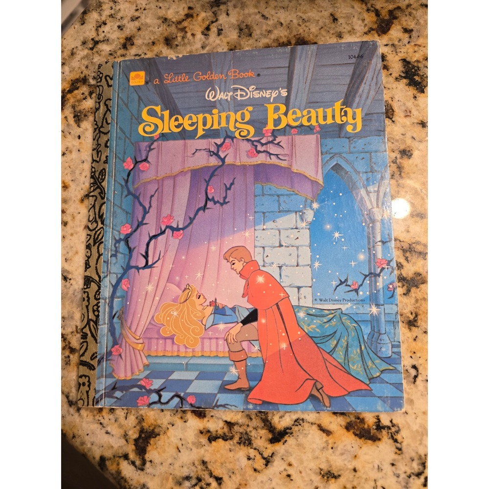 Walt Disney Sleeping Beauty Little‎ Golden Book 1986 Vintage 104-66 Hardcover